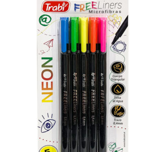 Microfibra Trabi Free Liners Neon X 5 Unidades