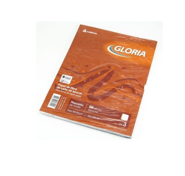 Repuesto N3 Gloria 96 Hojas Rayadas
