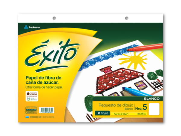 Repuesto Exito N5 Blanco X 8 Hojas