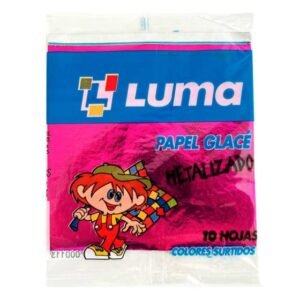 Papel Glace Metalizado X 10 Unidades