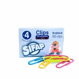 Clips Sifap N4 Forrados De Colores