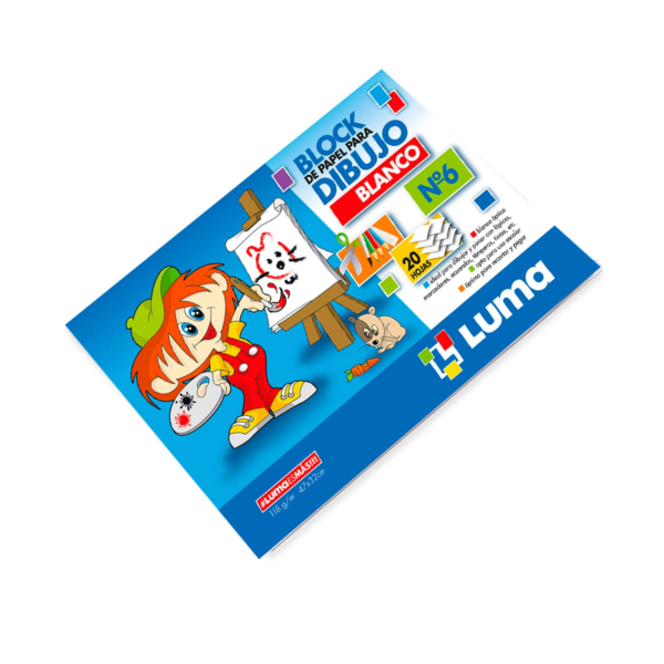 Block De Dibujo Luma N6 Blanco