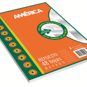 Repuesto N3 America X 48 Hojas Cuadriculadas