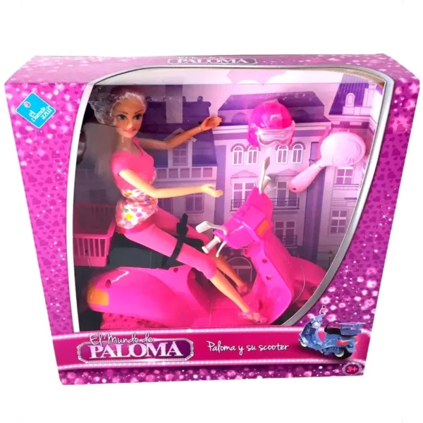 Paloma Y Su Scooter El Duende Azul