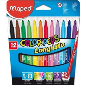 Fibras De Colores X 12 Maped Long Life