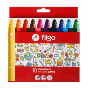 Marcadores Filgo Jumbo X 10 Unidades Maxi