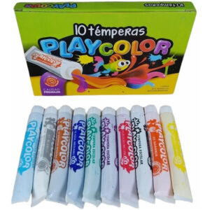 Tempera Playcolor X 10 Unidades Surtidas