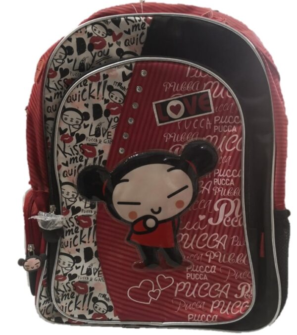 Mochila Pucca Roja Con Monedero
