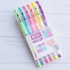 Boligrafo Filgo Pastel X 6 Trazo Fino