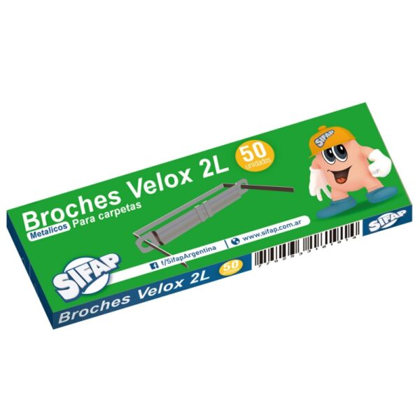 Broches Velox Nepaco Metalico X 50