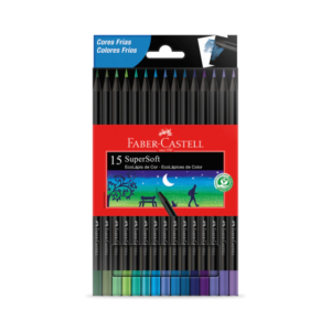 Lapices Super Soft X15Faber Castell Colores Frios