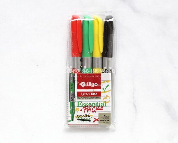 Resaltador Filgo Fino X 4 Essential