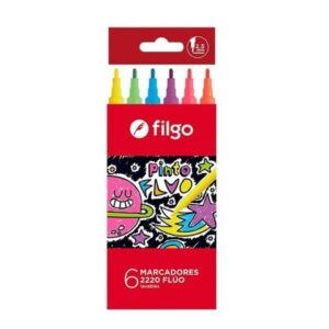 Marcadores Filgo Fluo 036 X 6 Unidades