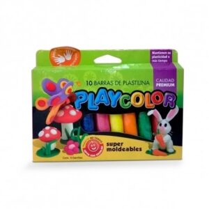 Plastilina Playcolor X 10 Unidades Surtidas