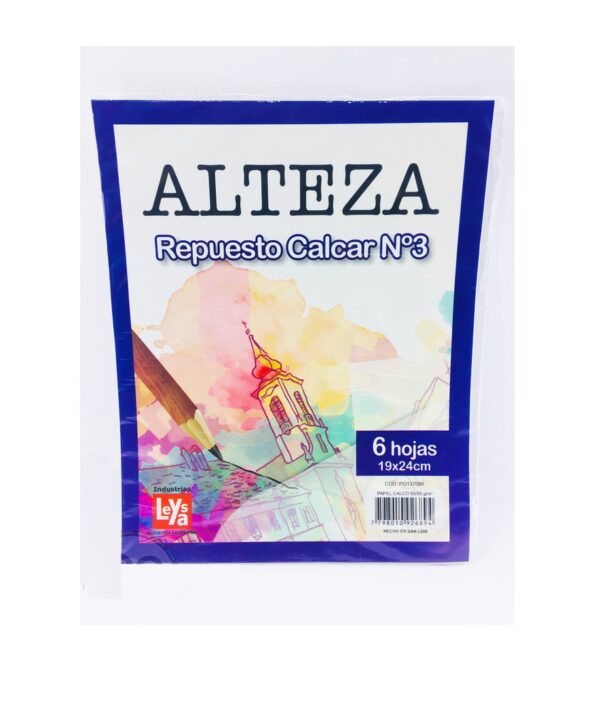 Repuesto Alteza Dibujo 120 Gs A3