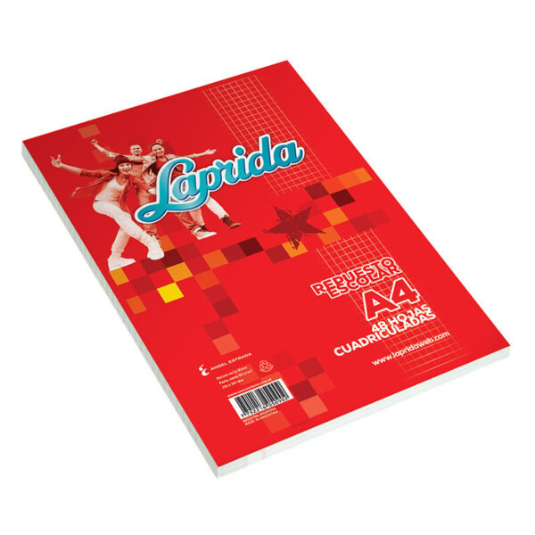 Repuesto Laprida A4 48 Hojas Cuadriculadas
