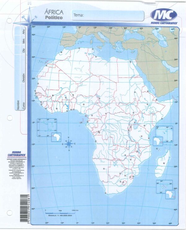 Mapa N3 De Africa-Politico