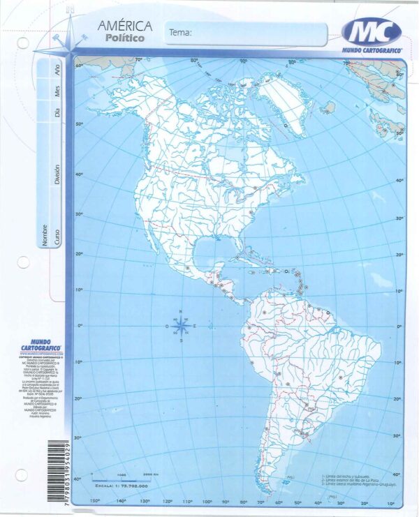 Mapa N3 De America-Politico