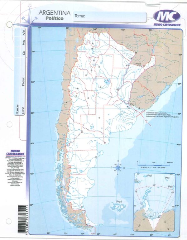 Mapa N3 De Argentina-Politico