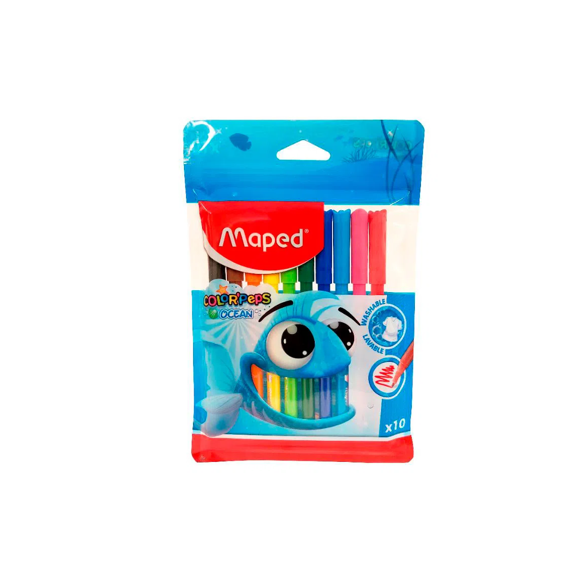Marcador Maped Color´Peps Ocean Lavable X10