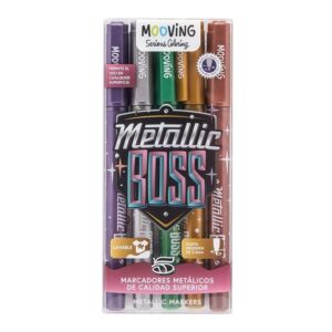 Marcadores Mooving Metalico Boss