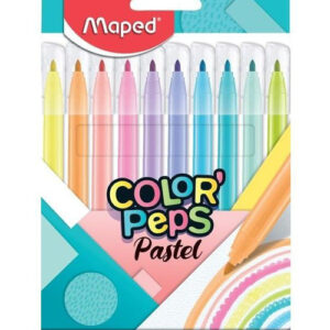 Fibras Escolar Maped Pastel X 10 Unidades