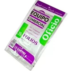 Folio Luma Oficio Super Transparente X 10 Unidades