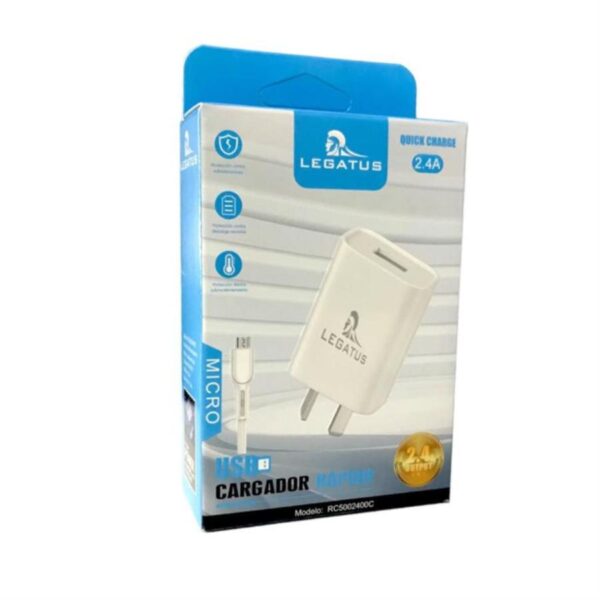 Cargador Legatus Micro Usb 3.4A