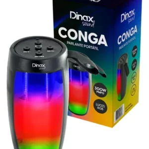 Parlante Portatil Conga Con Luces