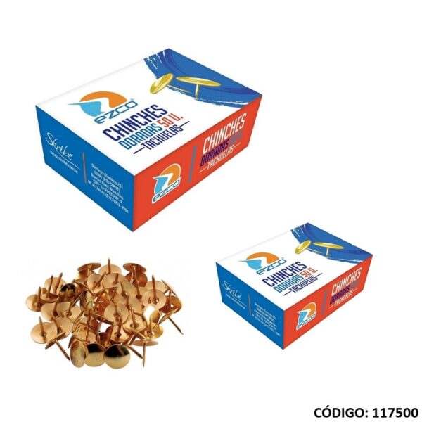 Chinches Doradas Ezco x 50 Unidades
