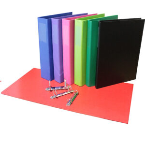 Carpeta Oficio Forrada 2 Anillos De Colores