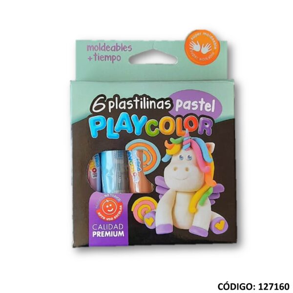 Plastilinas X6 Pastel Playcolor