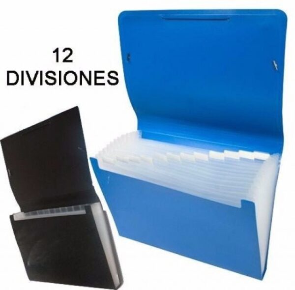 Carpeta Clasificadora A4 12 Divisores