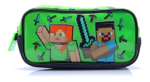 Cartuchera Cresko 1 Cierre Minecraft (MI501)