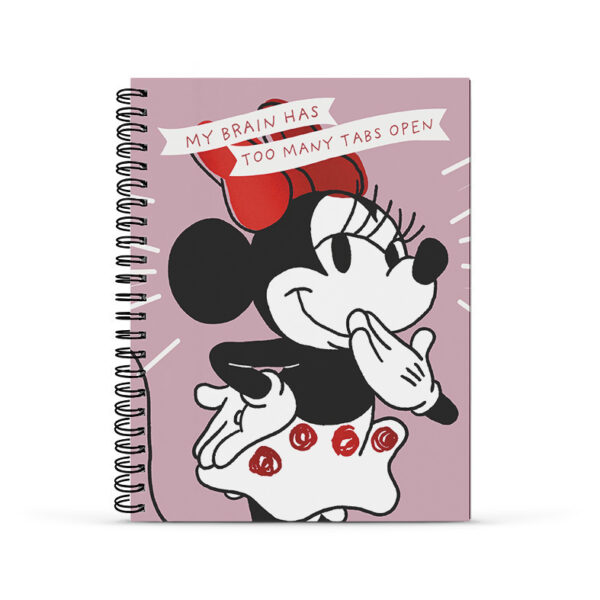 Cuadernola Mooving Tapa Dura Minnie Mouse x 96 Hojas Rayadas