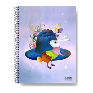Cuaderno Arte Nordico Con Espiral 80 Hojas Rayadas