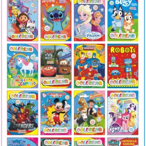 Libritos Para Colorear Personajes-Didáctico
