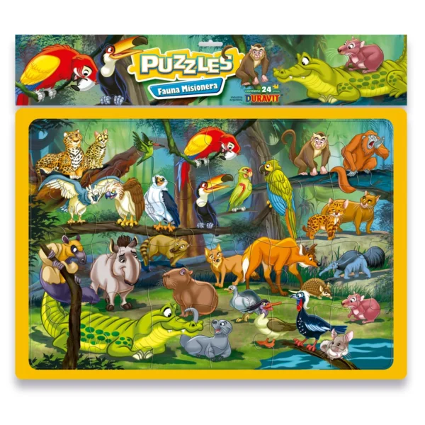 Rompecabezas Duravit 24 Piezas Fauna Misionera