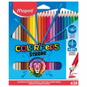 LAPICES DE COLORES MAPED X 24 LARGOS STRONG