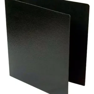 CARPETA FIBRA NEGRA 3 ANILLOS