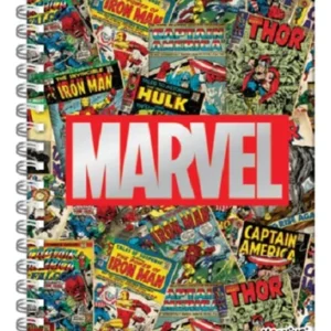CUADERNO MOOVING TAPA DURA ESPIRAL 80 HOJAS MARVEL