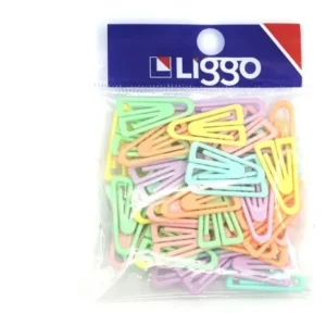 CLIP LIGGO PASTEL JUMBO X 18 UNIDADES