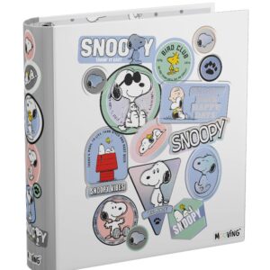 Carpeta 3 Anillos Mooving De Snoopy