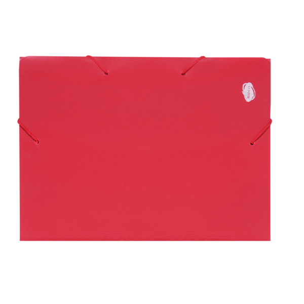 CARPETA 3 SOLAPAS PVC DE COLOR ROJO  A4