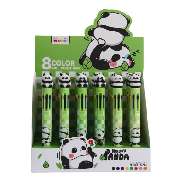 Boligrafo Multicolor De Panda Wero