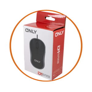 Mouse con Cable Usb D1 Negro