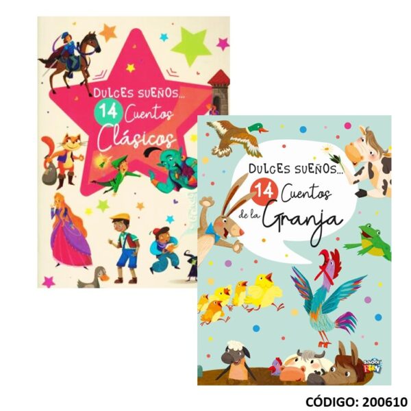 Libro de Cuentos Dulces Sueños 14 Cuentos Clasicos