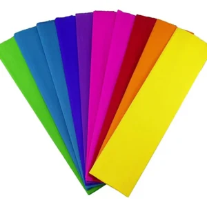 Papel Crepe De Colores 2mts X 50cm Pack X 10 Unidades