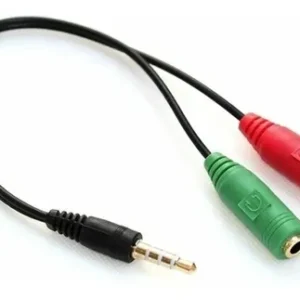 Cable Adapatador para Audio y Microfono PC/PS4