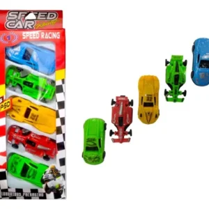 Set de Autitos de Carrera X 5 Unidades